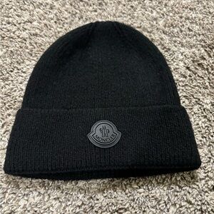 Moncler Classic Black Beanie, READ DESCRIPTION ‼️